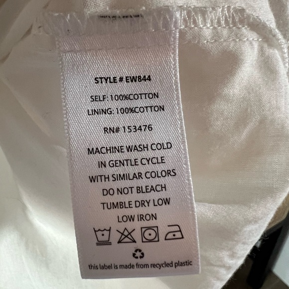 Evereve sleeveless lace overlay top. White, size L. - Picture 7 of 8